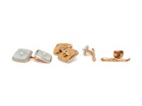 LARTER & SONS, MOTHER-OF-PEARL AND SEED PEARL DRESS SET