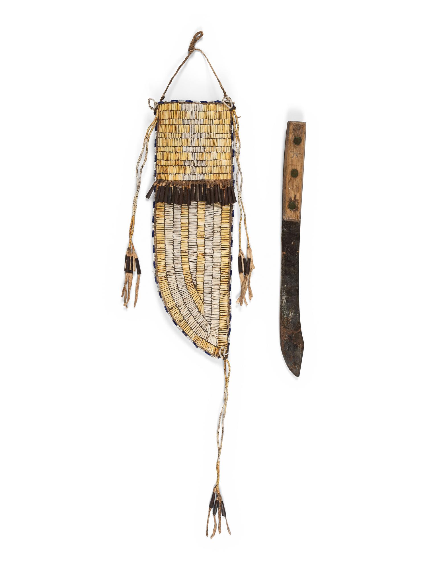 Northern Plains Quilled Knife Sheath