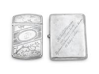 A Russian Silver Cigarette Case