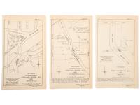 [MAPS & ATLASES -- CHICAGO]. A group of 13 maps depicting the Chicago River and Chicago Harbor, comprising: