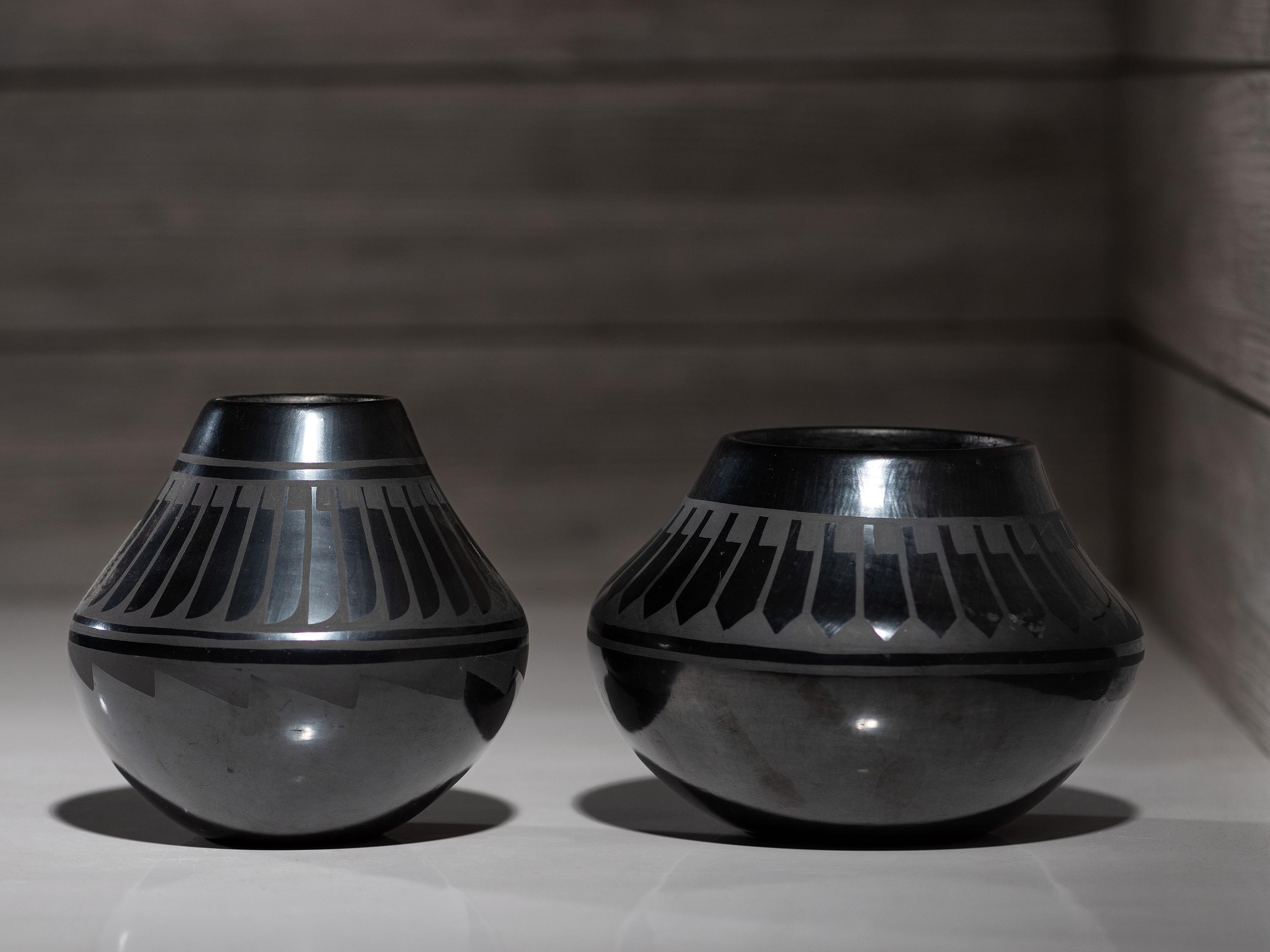 Blackware Pottery Jars