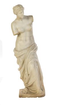 A Continental Marble Venus. Height 43 inches.