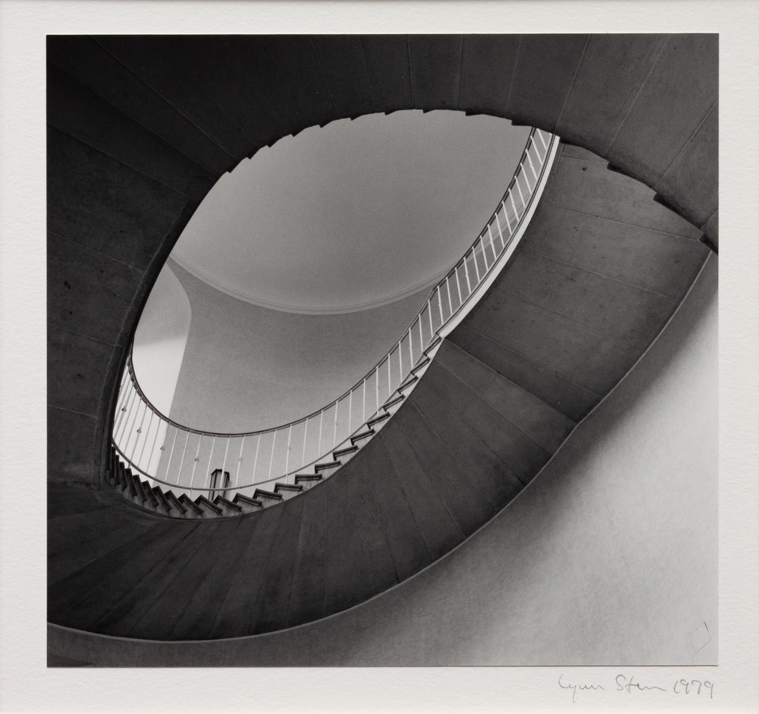 A group of three photographs ( Municipal Building, NYC, 1978; Melk Abbey, Austria , 1979; Stairwell , 1979)