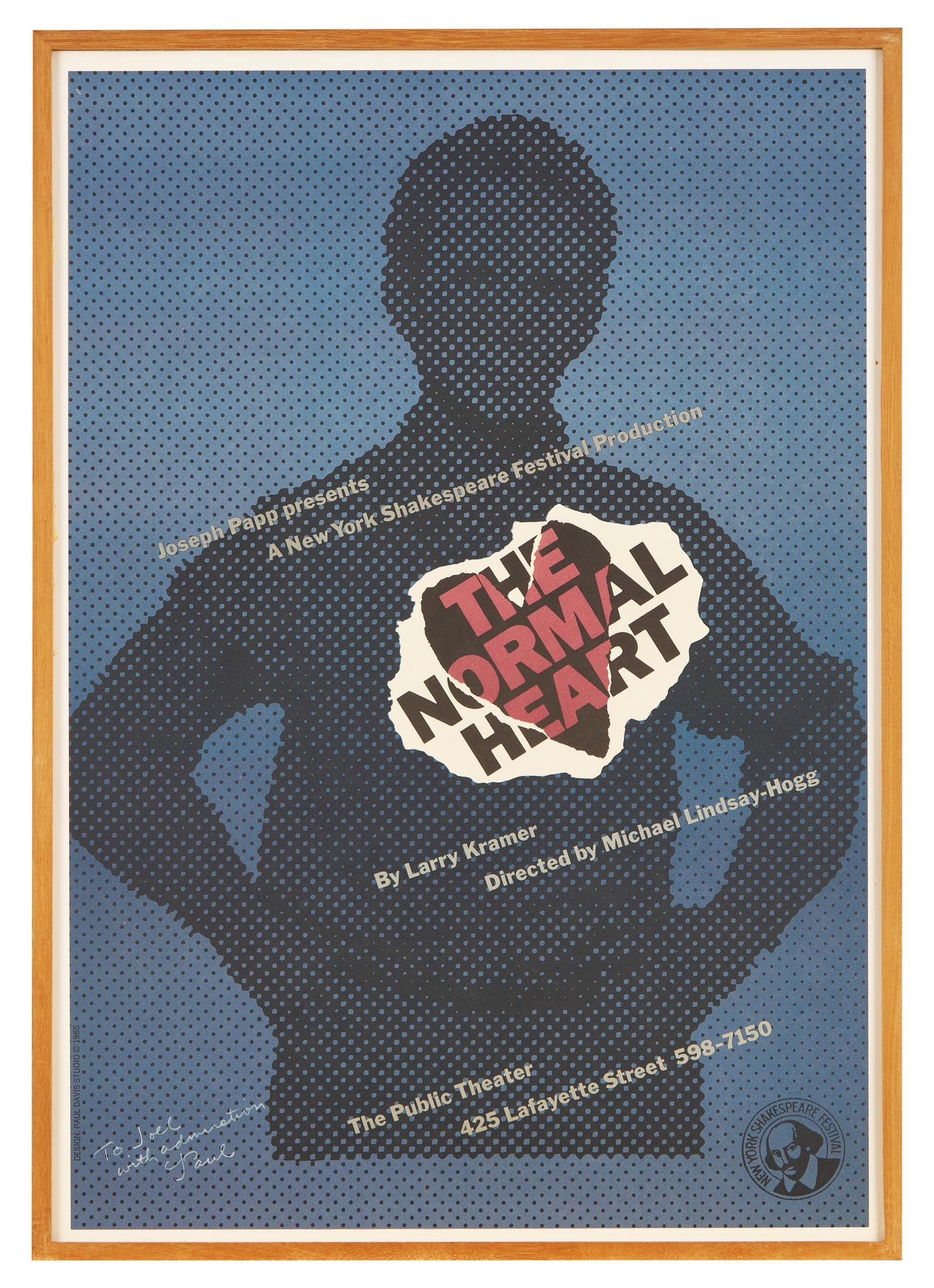 Poster for The Normal Heart, 1985