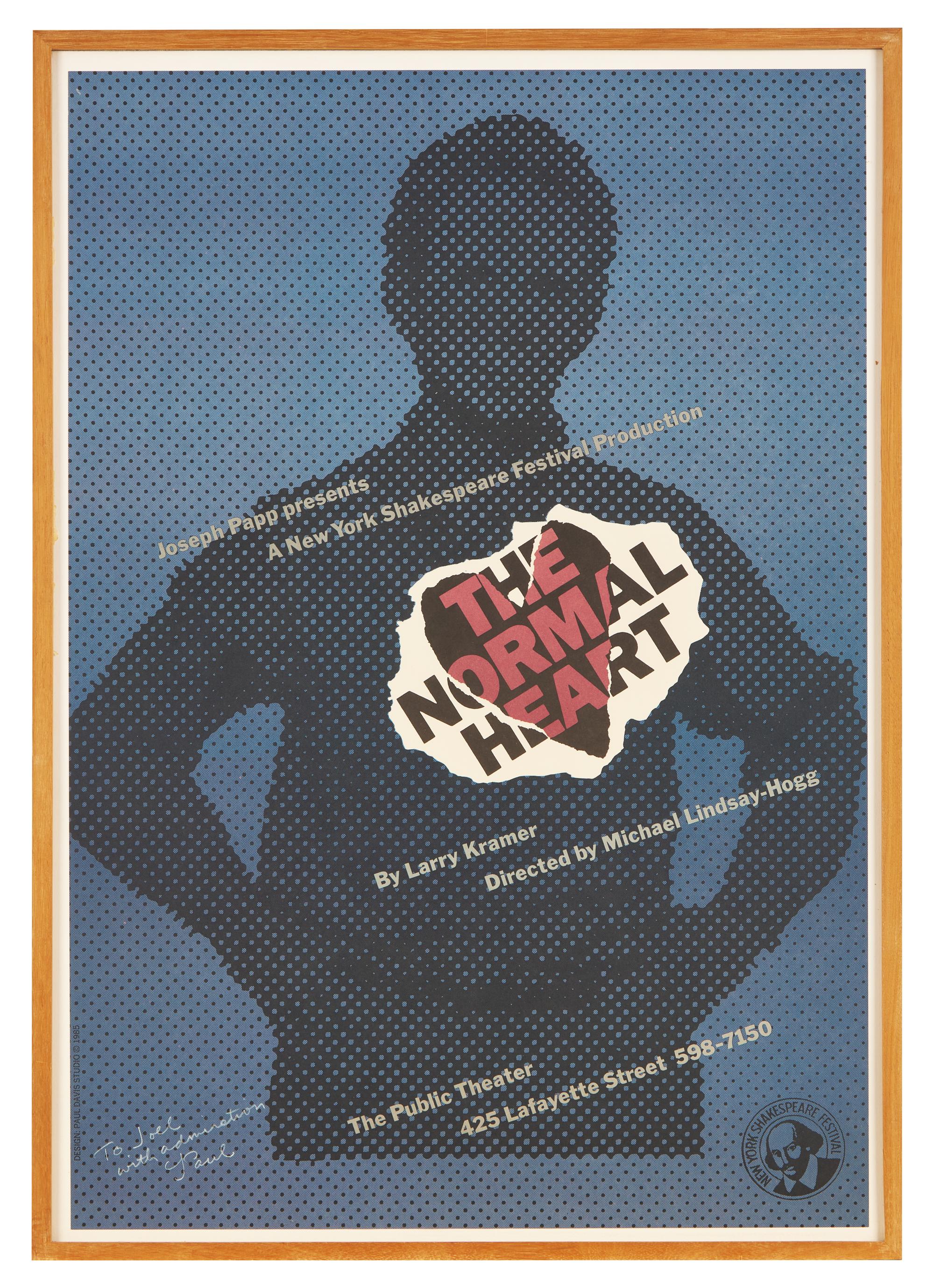 Poster for The Normal Heart, 1985