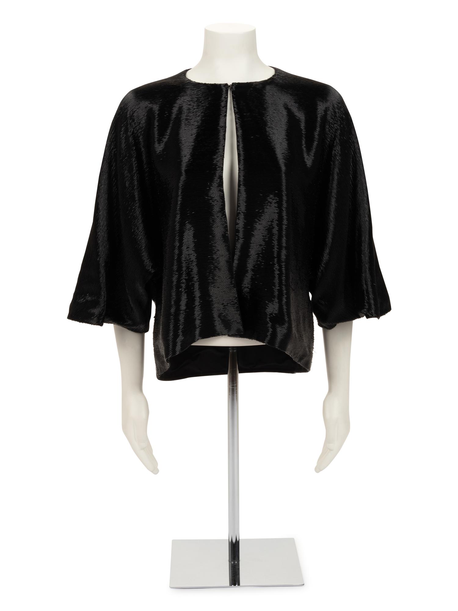 Chado Ralph Rucci Glass Bead Embellished Crop Jacket, c.2010