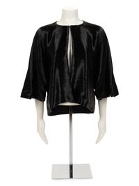 Chado Ralph Rucci Glass Bead Embellished Crop Jacket, c.2010