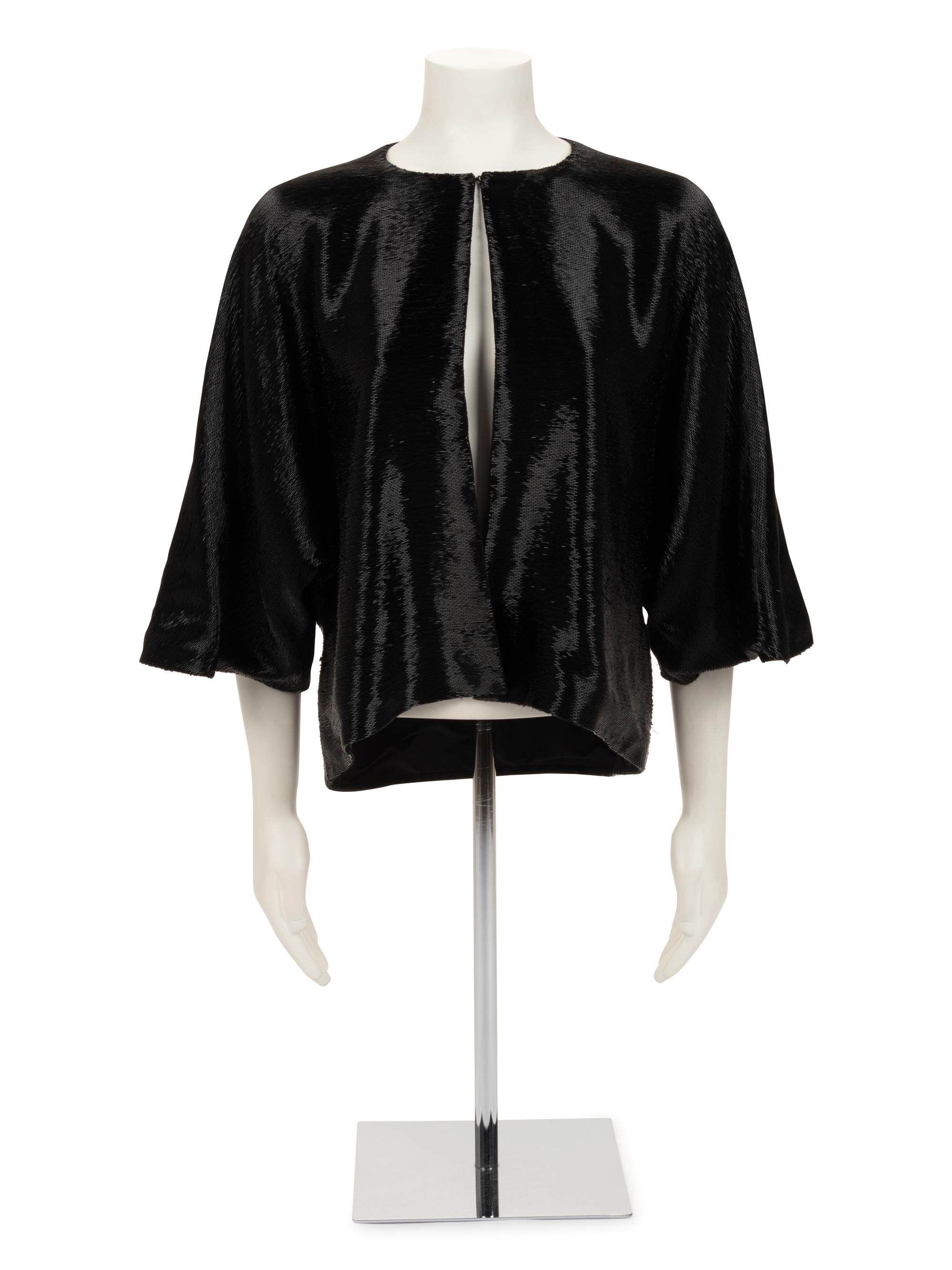 Chado Ralph Rucci Glass Bead Embellished Crop Jacket, c.2010