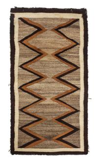 A Navajo Ganado Rug First: 107 1/2 x 45 1/2 inches. — CIRCA 1920