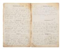 [CIVIL WAR]. Famed 20th Maine archive incl. letters and partial diary featuring Gettysburg content.