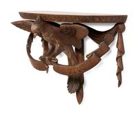 A Carved Wood Dove Wall Bracket