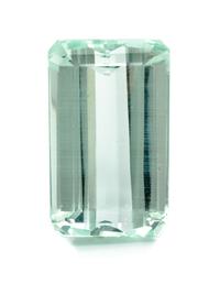A 48.21 Carat Octagonal Step Cut Green Beryl, 6.20 dwts.