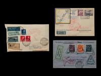 [FLIGHT COVERS] A Group of Three of Balkan Dispatched Zeppelin Flight Covers