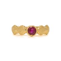 YELLOW GOLD AND RUBY RING