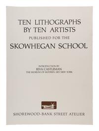 9 Plates from Ten Lithographs by Ten Artists Including works by Alex Katz, Jack Beal, Fairfield Porter, James Brooks, Red Grooms, Chaim Gross, Philip Guston, Richard Lindner, and Robert Andrew Park.