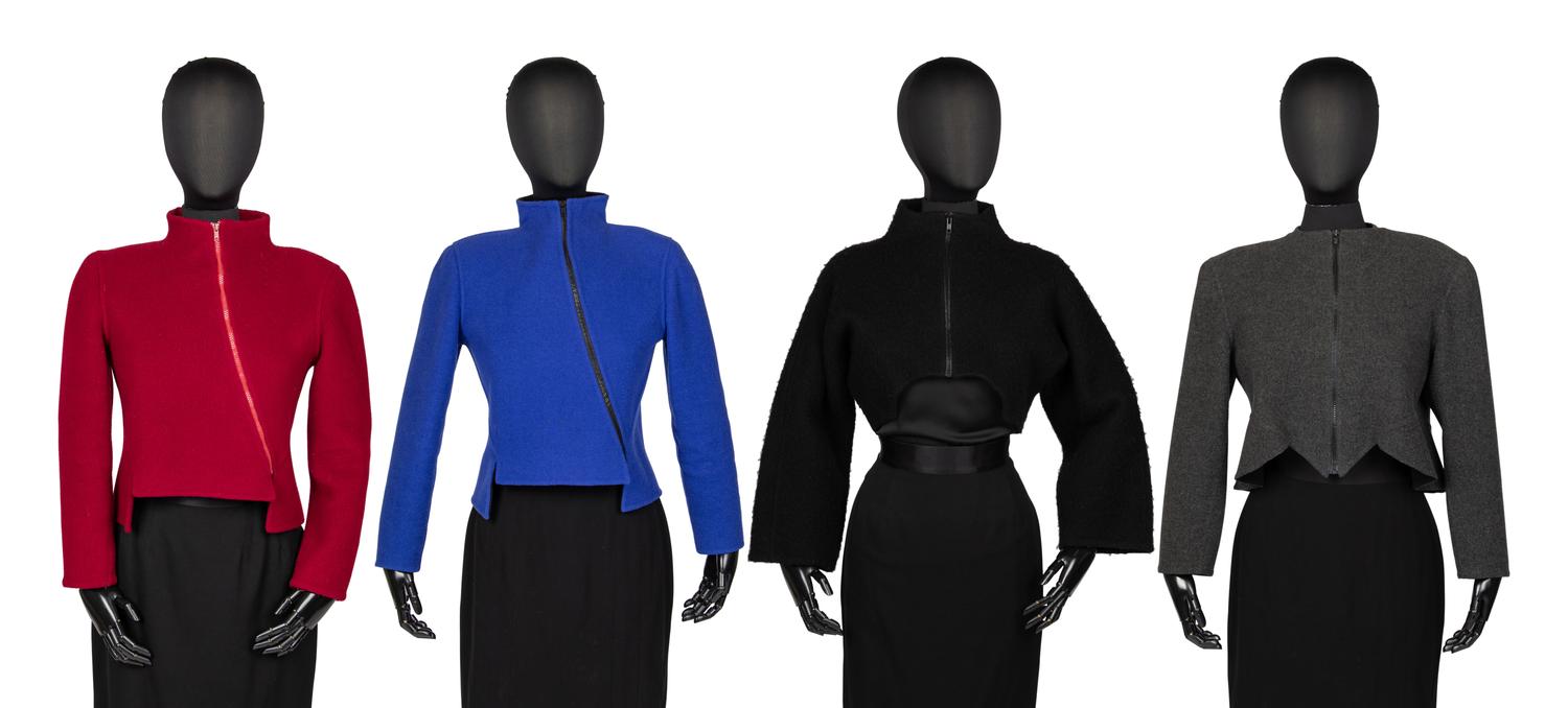 Four Wool Geoffrey Beene Jackets, 1980 - 1990s