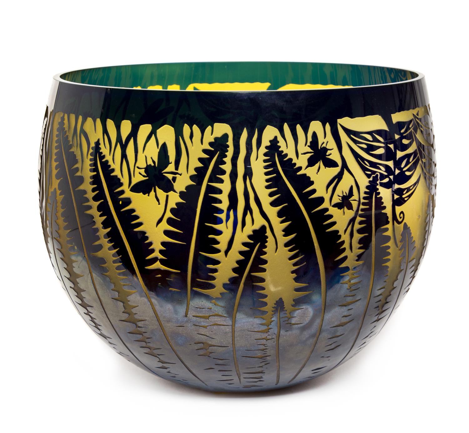 An American Studio Glass Vase Height 11 1/8 x diameter 12 7/8 inches. — Duncan McClellan (b. 1967)