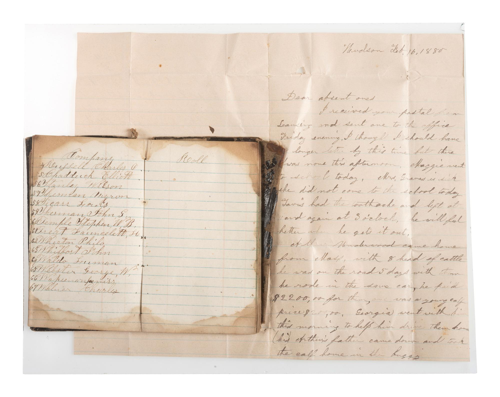 [CIVIL WAR - MICHIGAN] Corporal John P. Casler (ca 1832-1922), Company G, 23rd Michigan Infantry Regiment. Archive of items related to Casler's war service and post-war career.