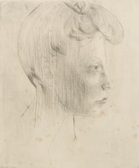 Pablo Picasso, (Spanish, 1881-1974), Tete de Femme de Profil, 1905