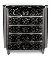 A Venetian Style Etched Dresser Height 49 x width 43 1/4 x depth 20 1/2 inches. — 20TH CENTURY