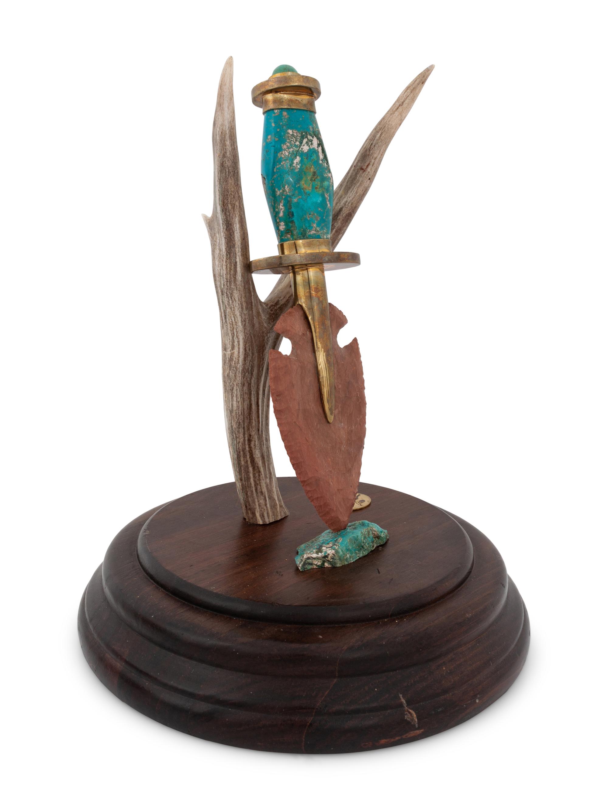 Knife and Antler Sculpture