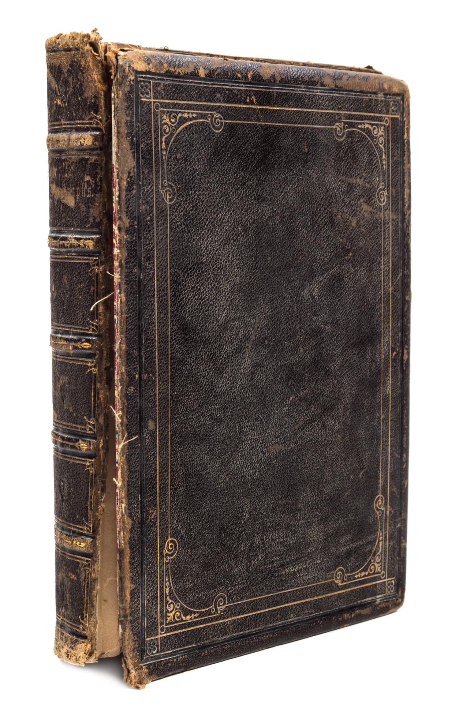 (CIVIL WAR, AUTOGRAPH ALBUM) Album of clipped signatures, Robert E. Lee, Harriet Beecher Stowe, William Sherman and others.