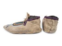 Apsáalooke [Crow] Beaded Hide Moccasins