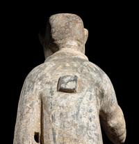 Six Chinese Painted Pottery Figures