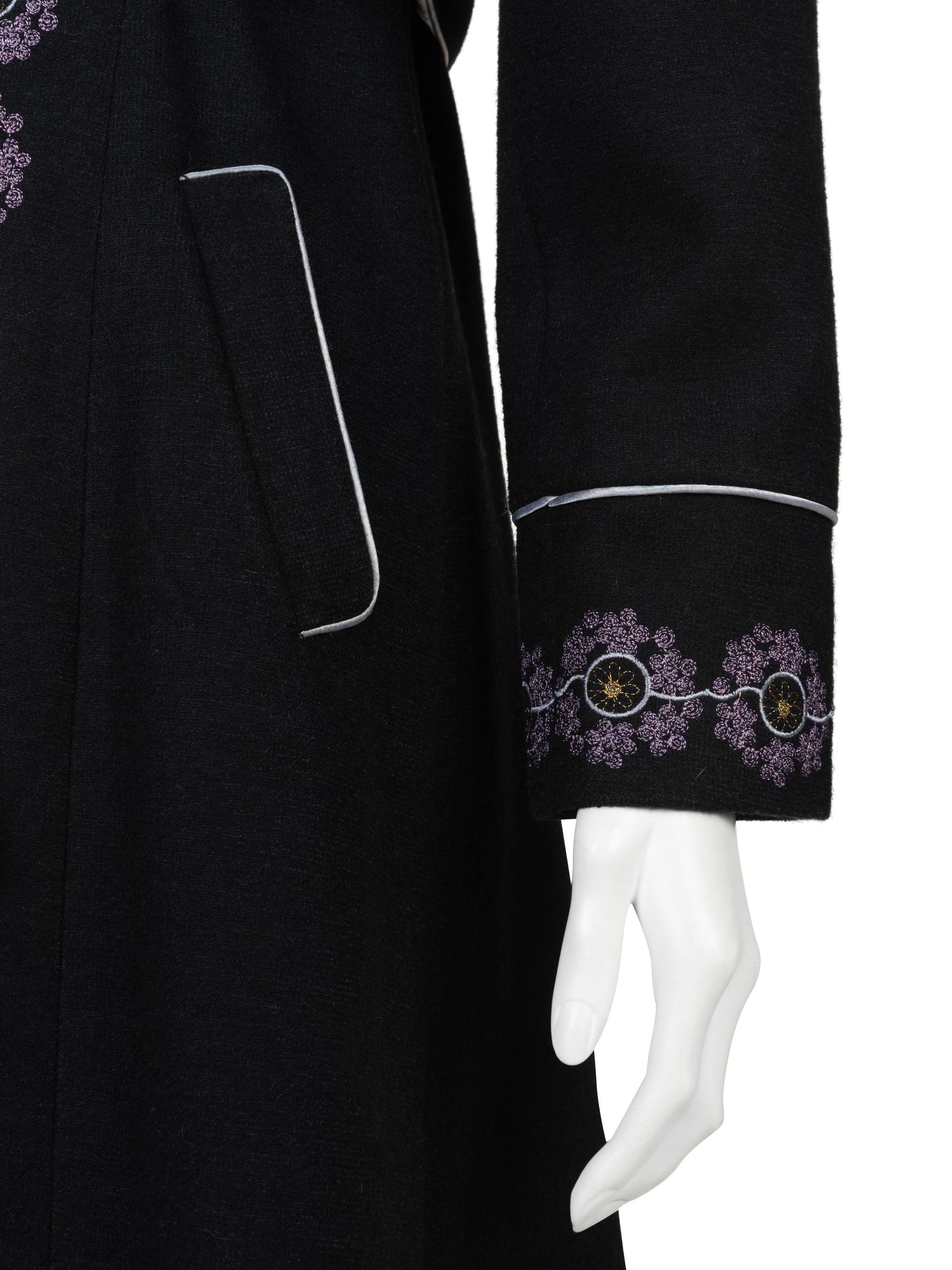 Chloé Embroidered Wool Coat, 1970s