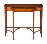 A George III Painted Satinwood Console Table