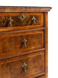 A William and Mary Walnut Chest on Stand