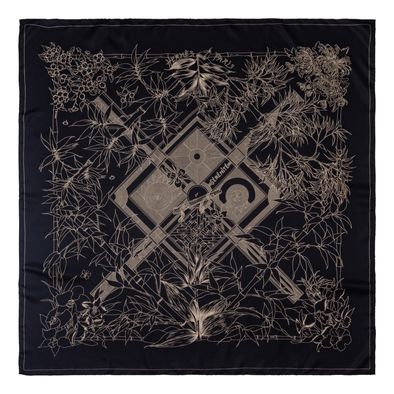 Three Hermès Scarves and One Cartier Scarf