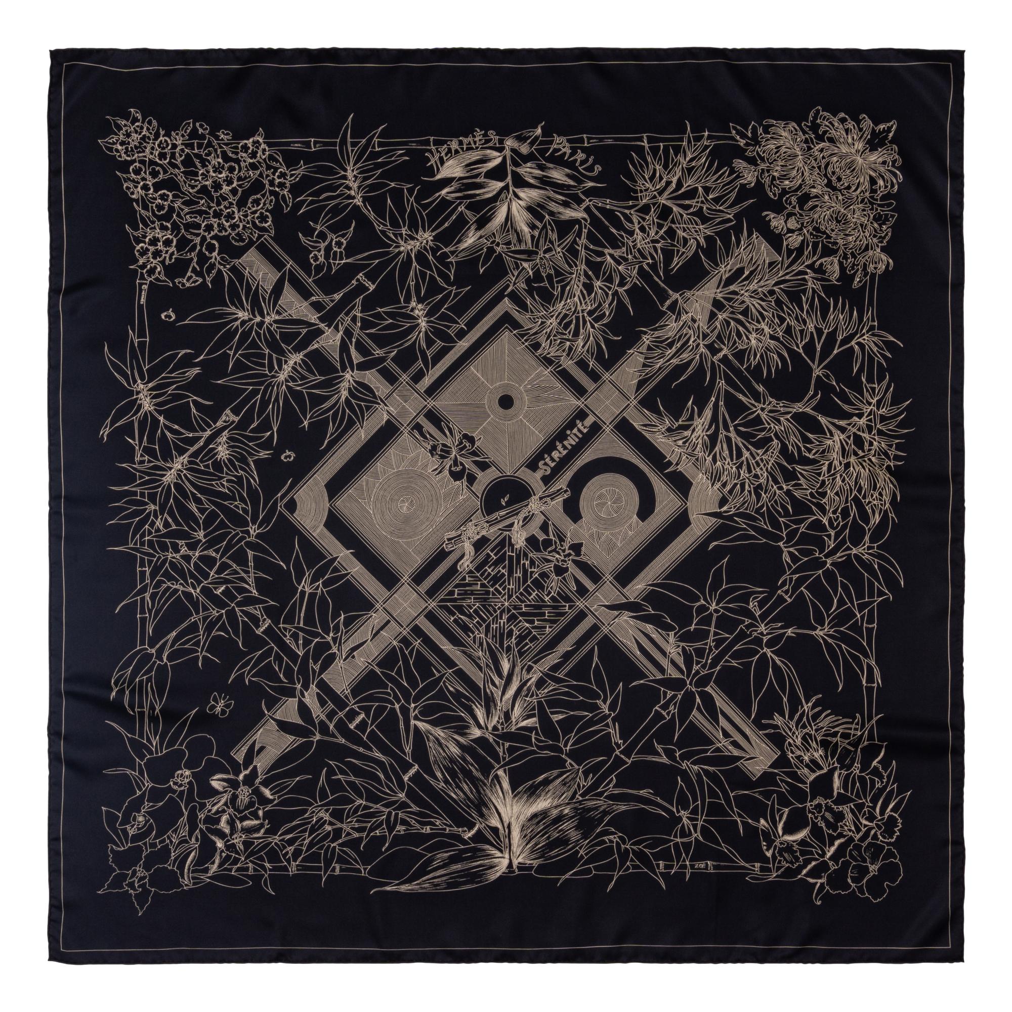 Three Hermès Scarves and One Cartier Scarf