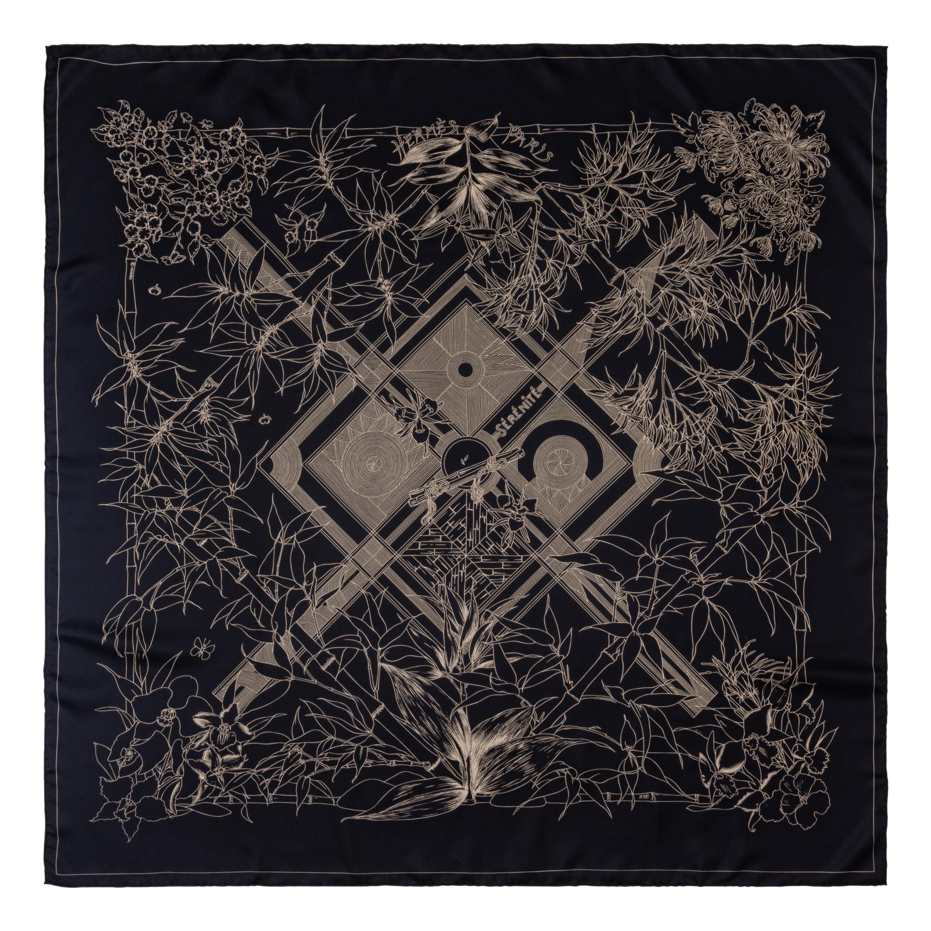 Three Hermès Scarves and One Cartier Scarf