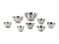 A Group of 8 American Silver Bowls