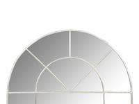 A Pair of Carol Canner for Carver's Guild Colonial Arch Silver Gilt Metal Framed Mirrors