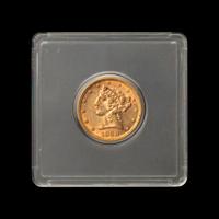 An 1898-S Liberty Head $5 Gold Coin