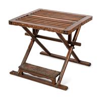 A Pair of Huanghuali and Mixed Wood Folding Stools