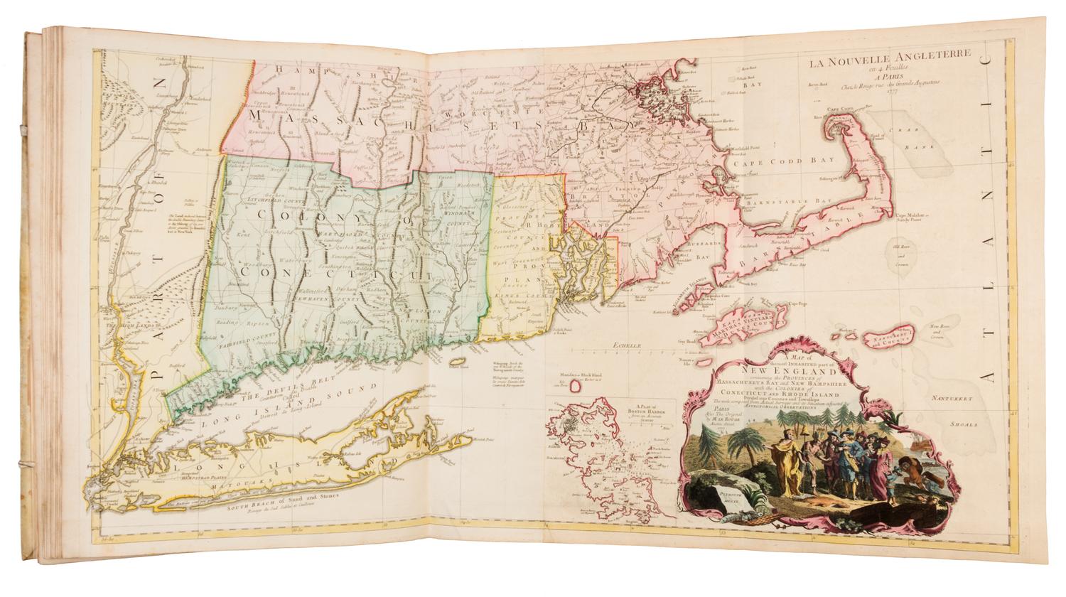 LE ROUGE, George Louis (1712-1790). Atlas Amériquain Septentrional contenant les details des differentes provinces... Paris, 1778
