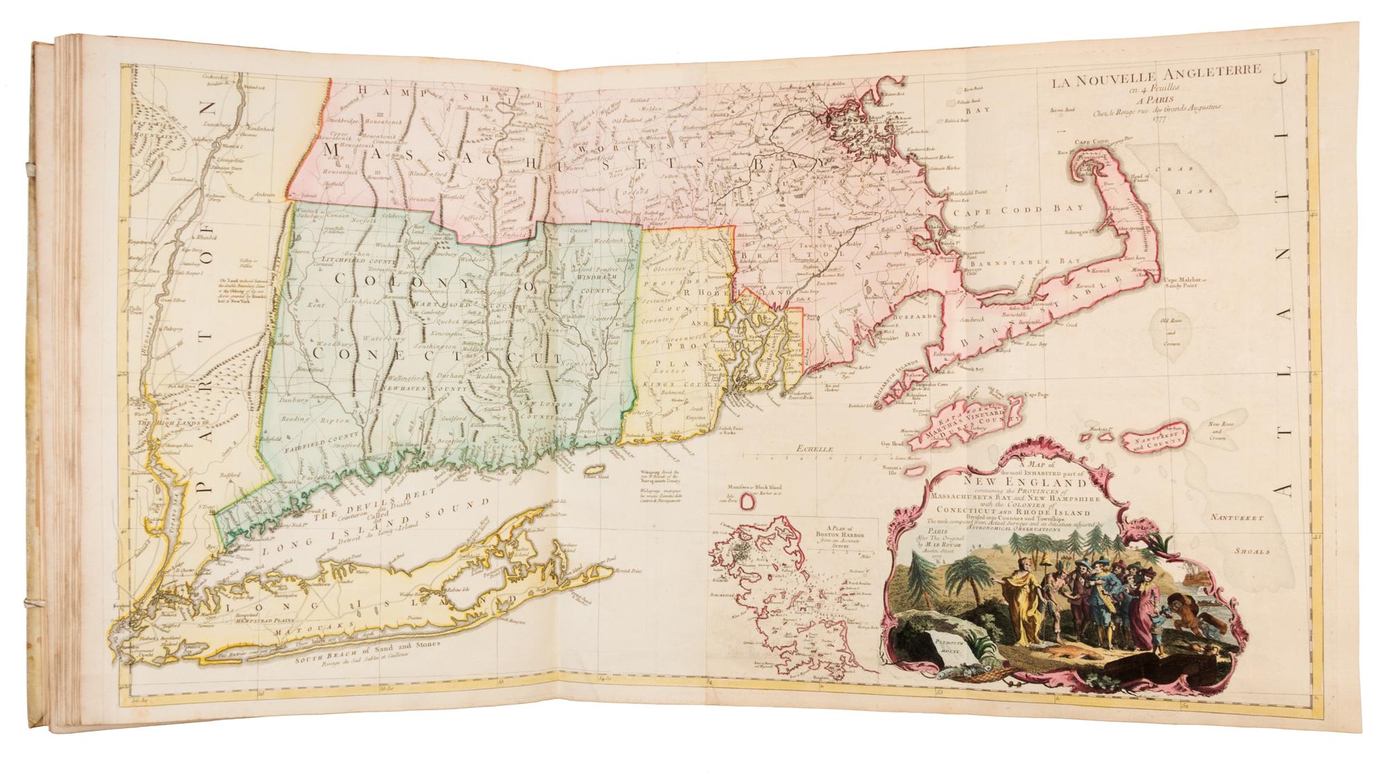 LE ROUGE, George Louis (1712-1790). Atlas Amériquain Septentrional contenant les details des differentes provinces... Paris, 1778