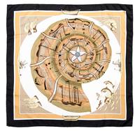 An Hermes Silk Scarf, 35 x 35 inches.