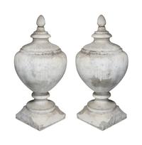 A Pair of Marble Garden Urns