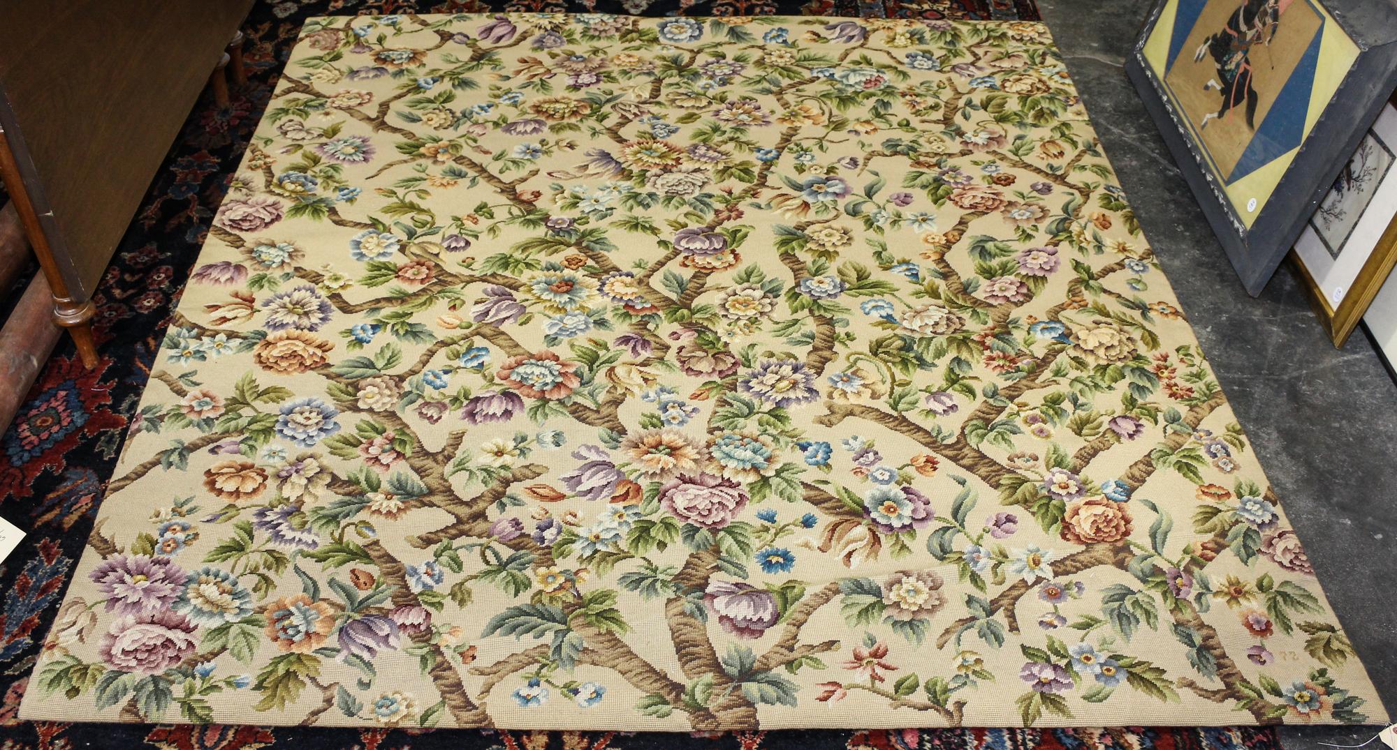 A Large Needlepoint Tapestry 6 feet 4 inches x 5 feet 9 inches. — 20TH CENTURY