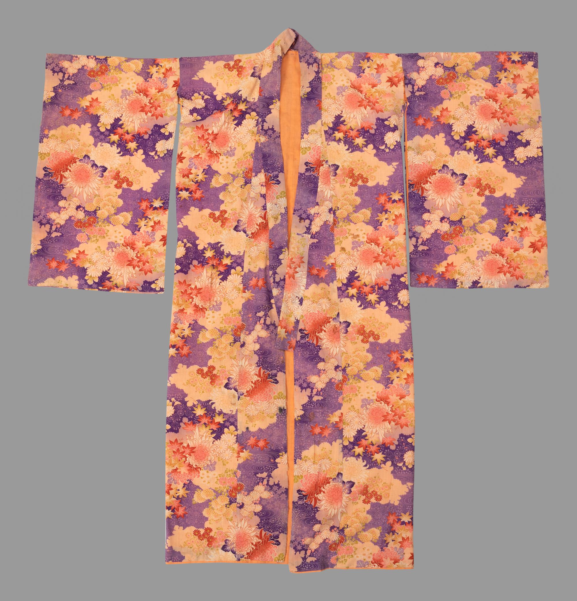 Two Japanese Silk Kimonos