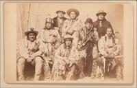 CHOATE, John N. (1848-1902), photographer. Boudoir card featuring a group of Piegan Chiefs. Carlisle, PA, 1892.