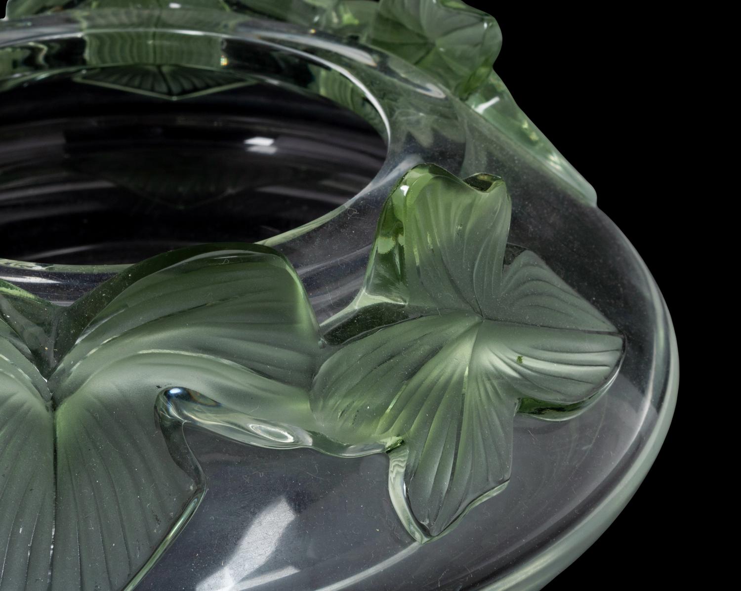 A Pair of Lalique Lierre Bowls