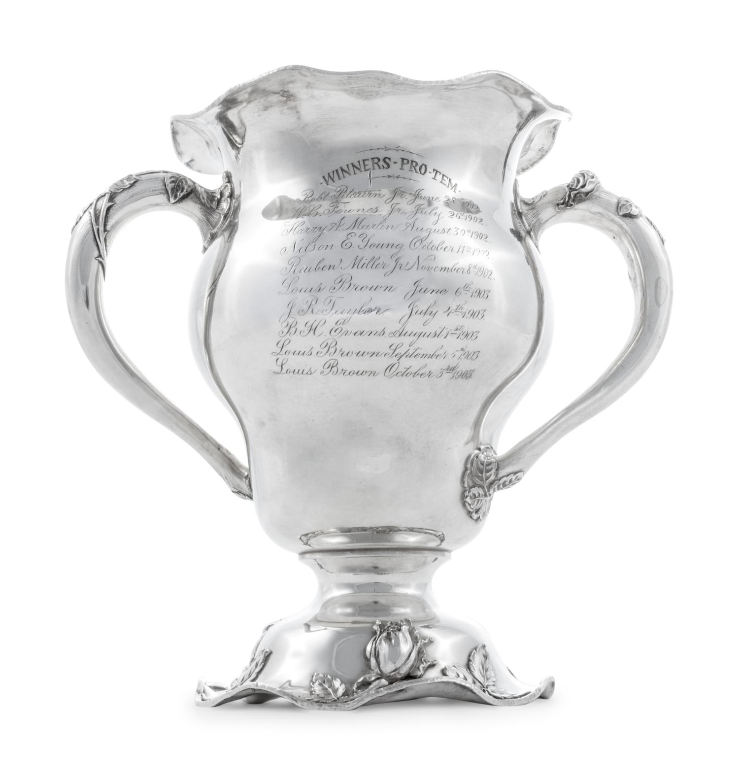 An American Silver Golf Trophy of Pittsburgh Interest