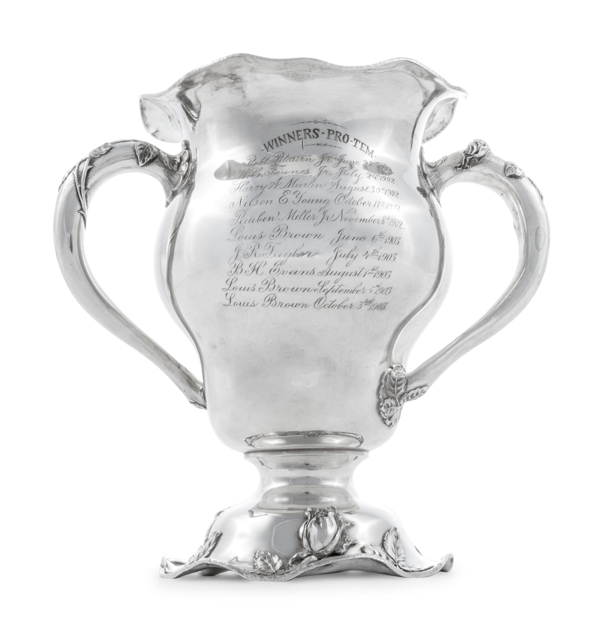 An American Silver Golf Trophy of Pittsburgh Interest