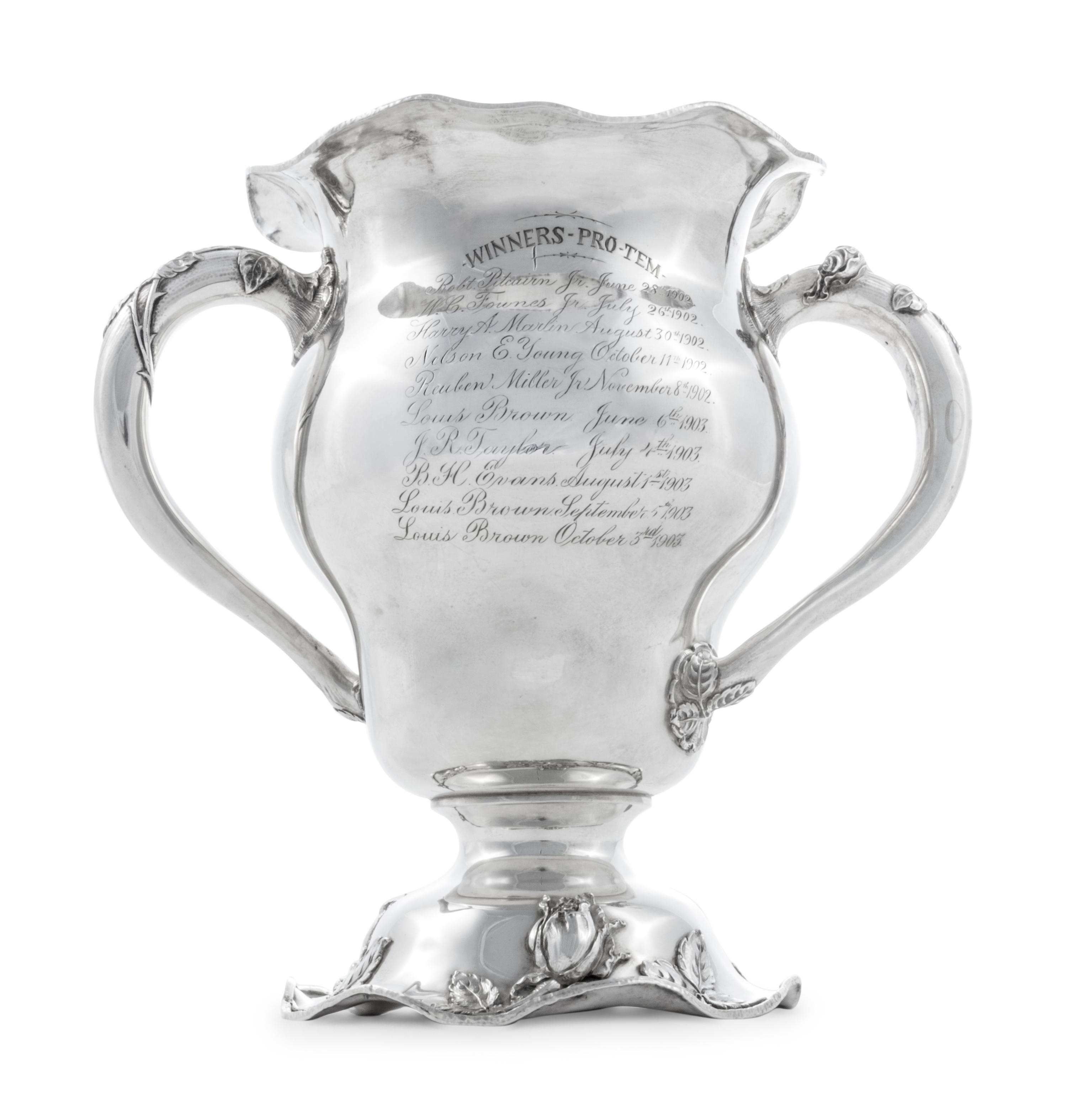 An American Silver Golf Trophy of Pittsburgh Interest