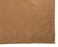 A Silk and Glazed Cotton "Square" Pattern Quilt, 19th Century